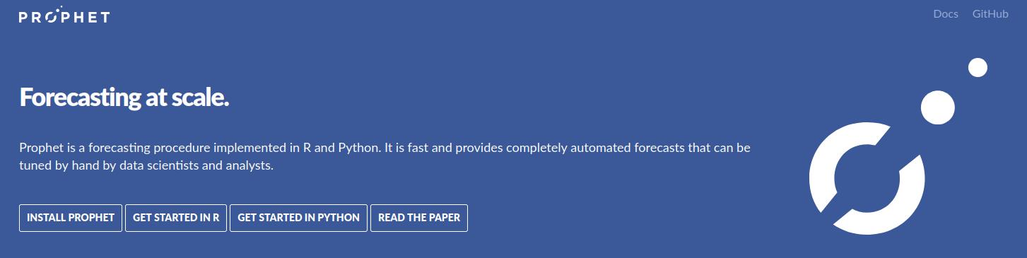 Prophet para previsão de séries temporais