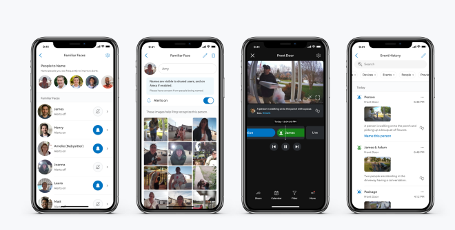 reconhecimento facial ring